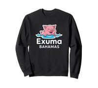 Exuma Bahamas Swimming Pig Caribbean Travel Sweatshirt