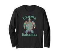Exuma T-Shirt/Tribal Turtle Gift Long Sleeve T-Shirt