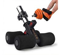 Exura Tib Bar Adjustable Tibialis Trainer for ATG & Knees Over Toes, Fits 1” and 2” Plates, Tibialis Bar for Shin, Ankle & Lower Leg Strength, Calf Raise & Leg Extension Workouts