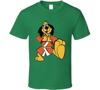 EXVXZ Hong Kong Phooey Cartoon Retro Vintage T-Shirt Green Hanna Barbera