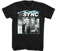 EXVXZ N-Sync Boy Band Individual Blocked Photos Men's White Yellow Black Red Mens Women T Shirt 100% Cotton Dance Pop Music Merch