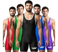 Exxact Sports Men's Wrestling Singlet, High Performance Powerlifting Singlet Wrestling Singlets for Men, Black, S