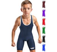 Exxact Sports Men's Wrestling Singlet, High Performance Powerlifting Singlet Wrestling Singlets for Men, Navy, Adult S