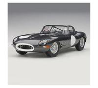 EXYFRUX Die-cast Metal Vehicles 1/18 Scale For Jaguar Lightweight E-TYPE Diecast Alloy Car Model Miniature Simulation Vehicle Model Decoration Present Collector Cars(Chrome)