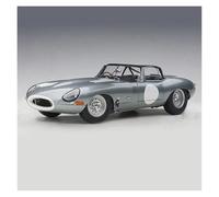 EXYFRUX Die-cast Metal Vehicles 1/18 Scale For Jaguar Lightweight E-TYPE Diecast Alloy Car Model Miniature Simulation Vehicle Model Decoration Present Collector Cars(Silver)
