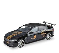 EXYFRUX Die-cast Metal Vehicles 1:18 Scale For Jaguar XE SV Project 8 Sports Car Alloy Car Model Sound And Light Pull-Back Static Vehicle Model Gift Collector Cars(Black)