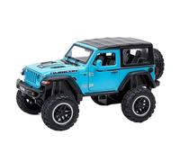 EXYFRUX Die-cast Metal Vehicles 1:20 For JEEP Wrangler Rubicon Alloy Car Model Sound And Light Pull-Back Static Simulation Vehicle Model Gift Collector Cars(Blue)