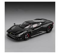 EXYFRUX Die-cast Metal Vehicles 1:22 Scale For Ferrari SP3 Supercar Diecast Alloy Car Model Miniature Simulation Vehicle Model Collection Decoration Collector Cars(Black)
