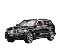 EXYFRUX Die-cast Metal Vehicles 1:24 For BMW I5 X5 XM M3 Series Alloy Car Model Sound And Light Pull-Back Static Simulation Vehicle Model Gift Collector Cars(X5 Black)