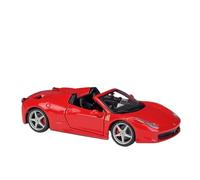 EXYFRUX Die-cast Metal Vehicles 1:24 For Ferrari 458 Italia F12 Alloy Car Model Static Simulation Vehicle Model Collect Exhibits Hobby Giving Collector Cars(458 Spider)