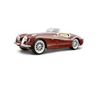 EXYFRUX Die-cast Metal Vehicles 1:24 For Jaguar XK120 Classic Retro 1951 Simulation Alloy Car Model Toy Vehicle Static Scale Model Collector Cars(Red)