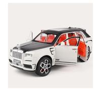 EXYFRUX Die-cast Metal Vehicles 1:24 For Rolls Royce Cullinan SUV Alloy Car Model Dynamic Sound And Light Vehicle Model Ornaments Gift Collector Cars(White)