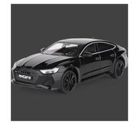EXYFRUX Die-cast Metal Vehicles 1:24 Scale For Audi RS7 Performance Sedan Diecast Alloy Car Model Miniature Simulation Vehicle Model Collection Collector Cars(Black)