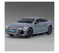 EXYFRUX Die-cast Metal Vehicles 1:24 Scale For Audi RS7 Performance Sedan Diecast Alloy Car Model Miniature Simulation Vehicle Model Collection Collector Cars(Chrome)