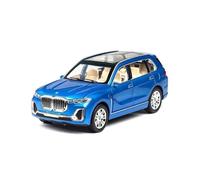 EXYFRUX Die-cast Metal Vehicles 1：24 Scale For BMW X7 Luxury SUV Die Casting Alloy Car Model Simulation Mini Vehicle Dynamic Display Model Collector Cars(Blue)