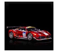 EXYFRUX Die-cast Metal Vehicles 1:24 Scale For Ferrari 2017 488 Classic Supercar Diecast Alloy Car Model Miniature Simulation Vehicle Model Collection Collector Cars