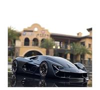 EXYFRUX Die-cast Metal Vehicles 1:24 Scale For Lamborghini Terzo Concept Supercar Diecast Alloy Car Model Miniature Simulation Vehicle Model Collection Collector Cars(Black)