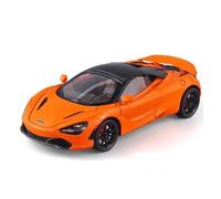 EXYFRUX Die-cast Metal Vehicles 1:24 Scale For McLaren 720s Supercar Alloy Car Model Metal Diecast Static Miniature Vehicle Home Decor Collector Cars(Orange)