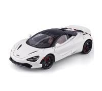 EXYFRUX Die-cast Metal Vehicles 1:24 Scale For McLaren 720s Supercar Alloy Car Model Metal Diecast Static Miniature Vehicle Home Decor Collector Cars(White)