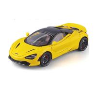 EXYFRUX Die-cast Metal Vehicles 1:24 Scale For McLaren 720s Supercar Alloy Car Model Metal Diecast Static Miniature Vehicle Home Decor Collector Cars(Yellow)