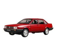 EXYFRUX Die-cast Metal Vehicles 1:24 Scale For Volkswagen Classic Santana Alloy Car Model Fully Open Door Sound And Light Pull-Back Vehicle Model Gift Collector Cars(Red)