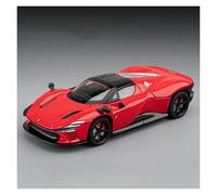 EXYFRUX Die-cast Metal Vehicles 1:32 For Ferrari SP3 Supercar Alloy Car Model Simulation Sound And Light Vehicle Model Ornaments Hobby Collector Cars(Red)