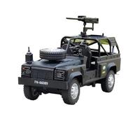 EXYFRUX Die-cast Metal Vehicles 1:32 For Land Rover Defender Reconnaissance Scale Car Model Dynamic Simulation Vehicle Alloy Toy Model Exhibits Gift Collector Cars(Black)