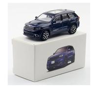 EXYFRUX Die-cast Metal Vehicles 1:64 For Jeep Grand Cherokee SUV Diecast Alloy Car Model Miniature Simulation Vehicle Model Ornaments Hobby Collector Cars(Blue)
