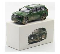 EXYFRUX Die-cast Metal Vehicles 1:64 For Jeep Grand Cherokee SUV Diecast Alloy Car Model Miniature Simulation Vehicle Model Ornaments Hobby Collector Cars(Green)