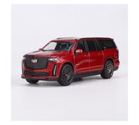 EXYFRUX Die-cast Metal Vehicles 1/64 Scale For Cadillac Escalade ESV SUV 2023 Diecast Alloy Car Model Miniature Simulation Vehicle Model Decoration Present Collector Cars(Red)