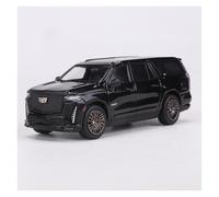 EXYFRUX Die-cast Metal Vehicles 1/64 Scale For Cadillac Escalade ESV SUV 2023 Diecast Alloy Car Model Miniature Simulation Vehicle Model Decoration Present Collector Cars(Black)