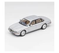 EXYFRUX Die-cast Metal Vehicles 1/64 Scale For Jaguar XJ Retro Classic X300 Static Die Casting Alloy Car Model Miniature Simulation Vehicle Model Collector Cars(Silver)