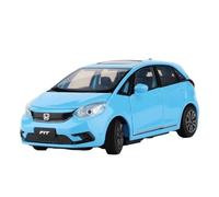 EXYFRUX Die-cast Metal Vehicles For HONDA Fit 1:32 Scale Alloy Car Model Dynamic Simulation Vehicle Toy Model Exhibits Gift Collector Cars(Blue)