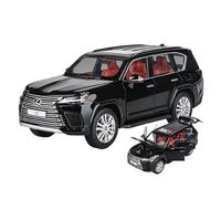 EXYFRUX Die-cast Metal Vehicles For Lexus LX600 Classic SUV 1:32 Scale Alloy Car Model Dynamic Simulation Vehicle Toy Model Exhibits Gift Collector Cars(Black)