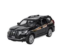 EXYFRUX Die-cast Metal Vehicles For Toyota PRADO Classic SUV 1:32 Scale Alloy Car Model Dynamic Simulation Vehicle Toy Model Exhibits Gift Collector Cars(Black)