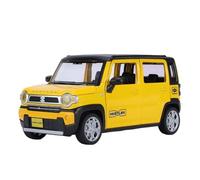 EXYFRUX Die-cast Metal Vehicles Simulation 1:22 For Suzuki Hustler Die-cast Alloy Car Models Sound And Light Pull-Back Static Vehicle Model Collector Cars(Yellow)