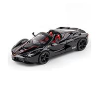 EXYFRUX Die-cast Metal Vehicles Simulation 1/22 Scale For Ferrari Laferrari Supercar Diecast Alloy Car Model Miniature Vehicle Model Present Collector Cars(Black)
