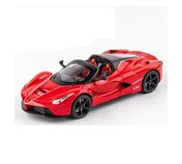EXYFRUX Die-cast Metal Vehicles Simulation 1/22 Scale For Ferrari Laferrari Supercar Diecast Alloy Car Model Miniature Vehicle Model Present Collector Cars(Red)
