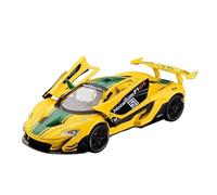 EXYFRUX Die-cast Metal Vehicles Simulation 1/22 Scale For McLaren P1 GTR Supercar Diecast Alloy Car Model Miniature Vehicle Model Present Collector Cars(Yellow)