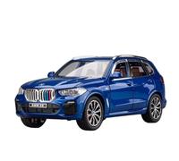 EXYFRUX Die-cast Metal Vehicles Simulation 1:24 For BMW X5 I5 M3 M8 XM Series Die-cast Alloy Car Model 6 Open Door Static Vehicle Model Display Collector Cars(X5 Blue)