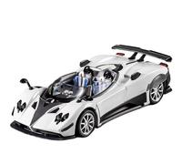 EXYFRUX Die-cast Metal Vehicles Simulation 1:24 For Pagani Zonta HP Convertible Supercar Series Die-cast Alloy Car Model 6 Open Door Static Vehicle Model Collector Cars(White)