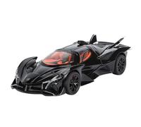 EXYFRUX Die-cast Metal Vehicles Simulation 1:32 For Apollo Helios EVO Classic Supercar Series Sound And Light Pull-Back 2 Open Door Static Vehicle Model Collector Cars(Black)