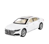 EXYFRUX Die Casting 1:24 1:32 For Volkswagen Santana Passat CC Series Alloy Car Model Simulation Sound And Light Miniature Vehicle Model Ornaments Presents Decoration(White 1:32 CC)