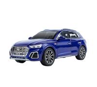 EXYFRUX Die Casting 1:24 For Audi Q5 City SUV Alloy Simulation Car Model Sound And Light Pull-back Miniature Model Collection Ornaments Presents Decoration(Blue)