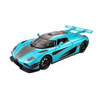 EXYFRUX Die Casting 1:24 For Koenigsegg ONE Supercar Simulation Alloy Car Model Fully Open Door Pull Back Vehicle Model Collection Ornaments Presents Decoration(Green)