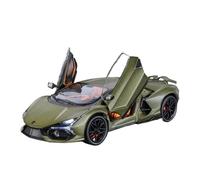EXYFRUX Die Casting 1:24 For Lamborghini Revuelto SVJ63 Venom 770 Alloy Simulation Car Model Sound And Light Pull-back Miniature Model Collection Presents Decoration(Revuelto green)