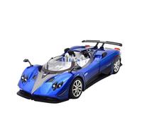 EXYFRUX Die Casting 1:24 For Pagani Zonda Chinese Dragon Supercar Alloy Simulation Car Model Sound And Light Pull-back Miniature Model Collection Presents Decoration(1:24 HP Blue)