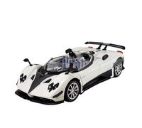 EXYFRUX Die Casting 1:24 For Pagani Zonda Chinese Dragon Supercar Alloy Simulation Car Model Sound And Light Pull-back Miniature Model Collection Presents Decoration(1:24 HP White)