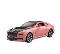 EXYFRUX Die Casting 1:24 For Rolls-Royce Classic Spectre Alloy Car Model Simulation Sound And Light Pull-back Car Model Collection Display Presents Decoration(Pink)