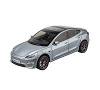 EXYFRUX Die Casting 1:24 For Tesla Classic Model 3 Pickup RV Alloy Car Model Simulation Sound And Light Pull-back Car Model Collection Display Presents Decoration(Model3 Gray)